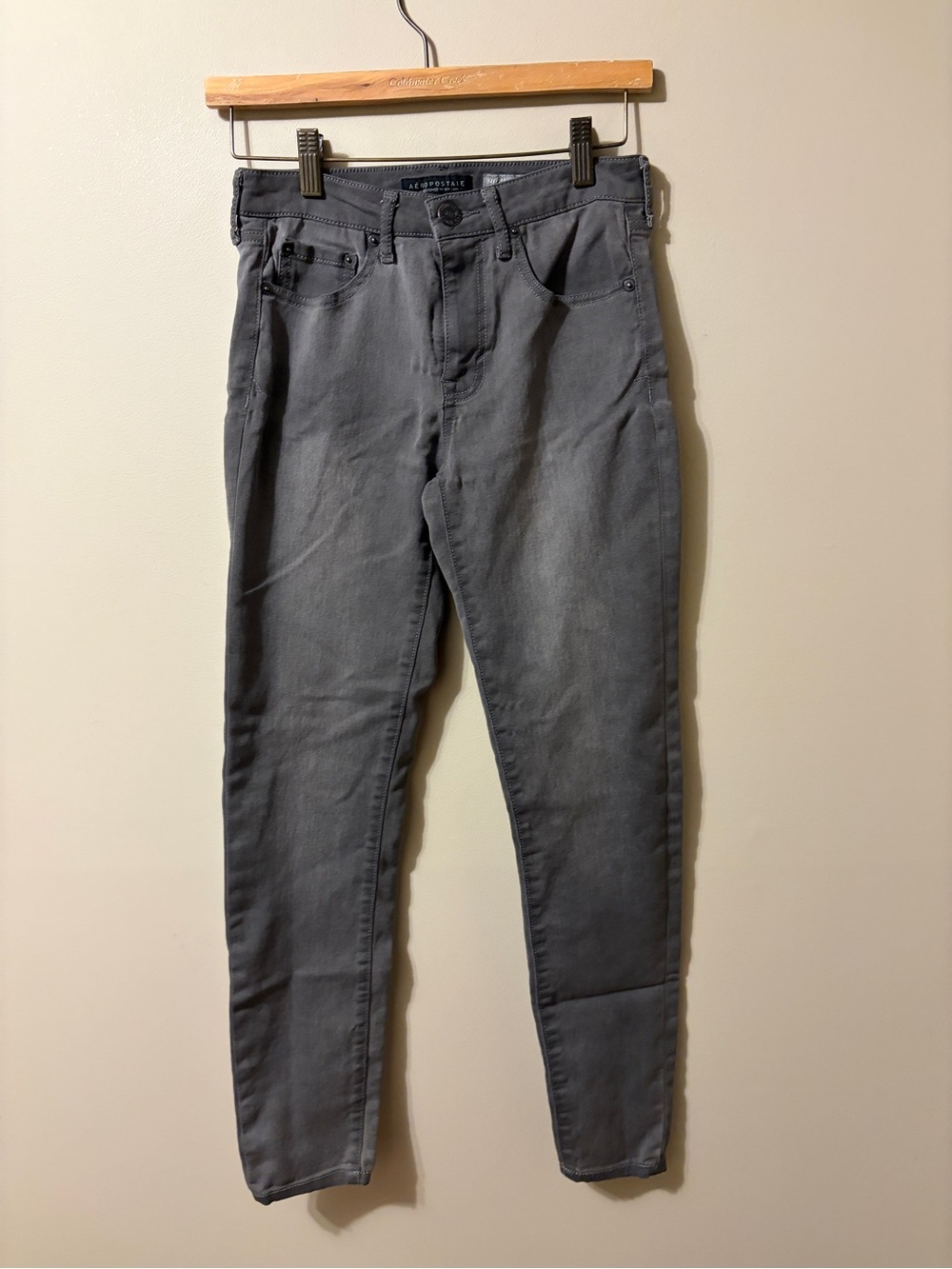 Aeropostale Charcoal High-Waisted Jeggings Women’s 4 Regular